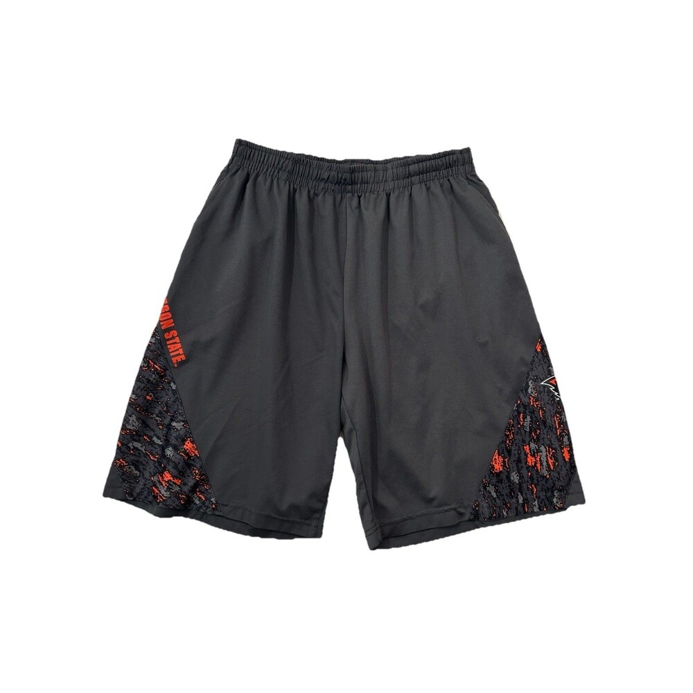 Colosseum Mens XL Oregon State Beavers Shorts Gray Orange Camo NCAA Athletic XL